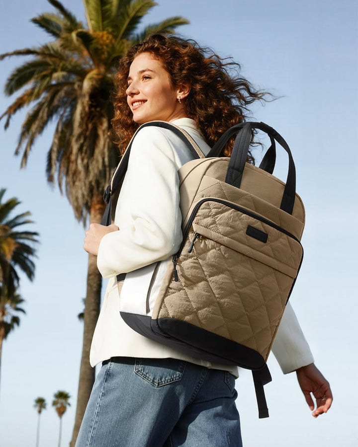 LOVEVOOK Mochila acolchada para mujer, mochila acolchada de viaje.,...