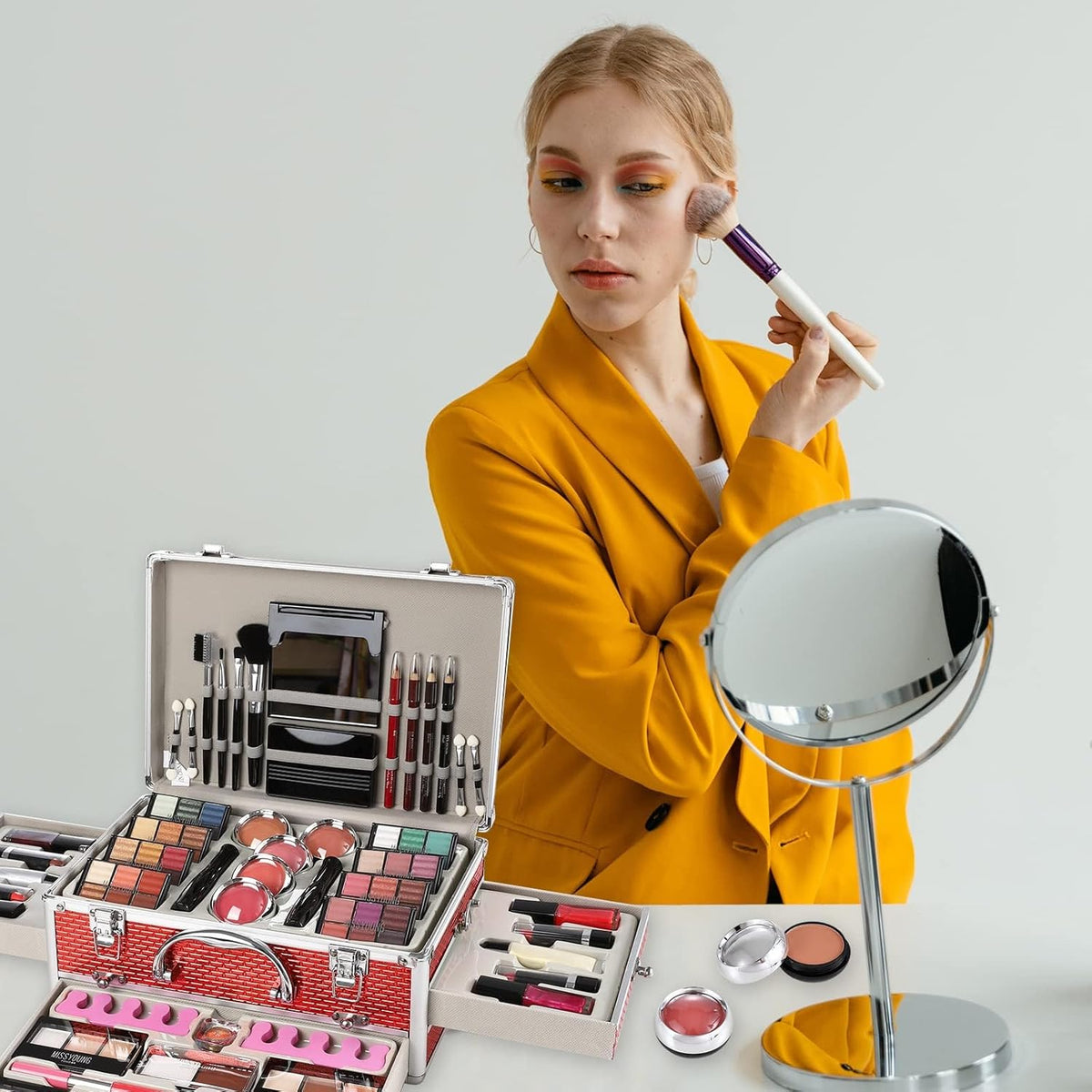 Hegafoo Kit de maquillaje todo en uno para adolescentes, kit de maq...