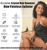 G.Liane Depilación de cristal, removedor de pelo de cristal sin dol...