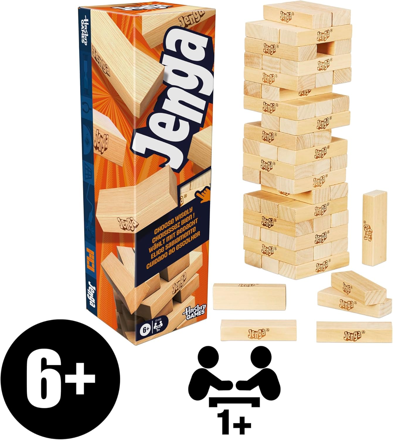 Juego oficial de Hasbro Games Jenga Troquel digital para