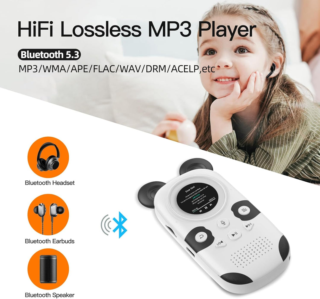 RUIZU Reproductor MP3 de 64GB para Niños, Reproductor de Música Por...