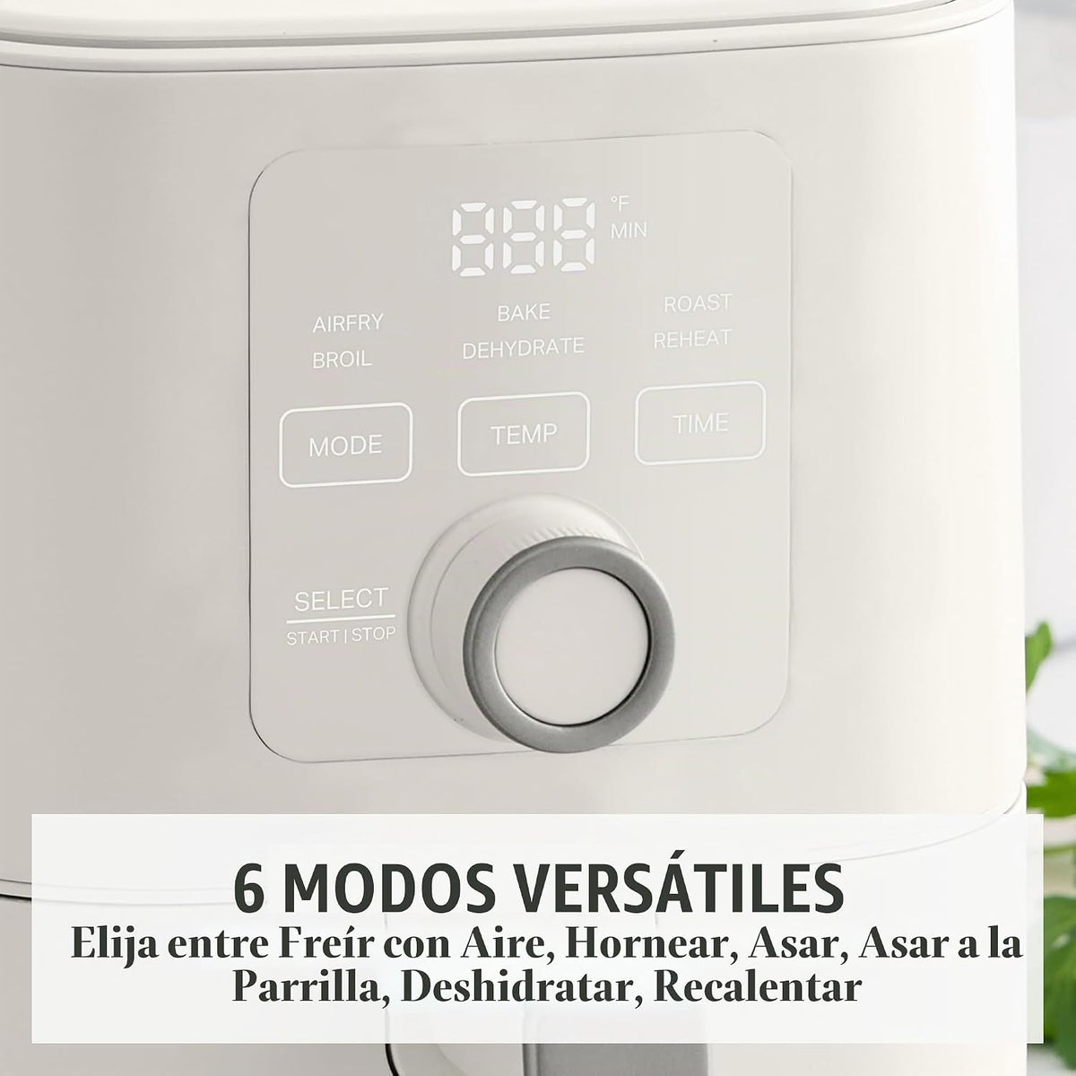 Martha Stewart Freidora de aire de 6 cuartos de galón, 6 presets, ahorro de