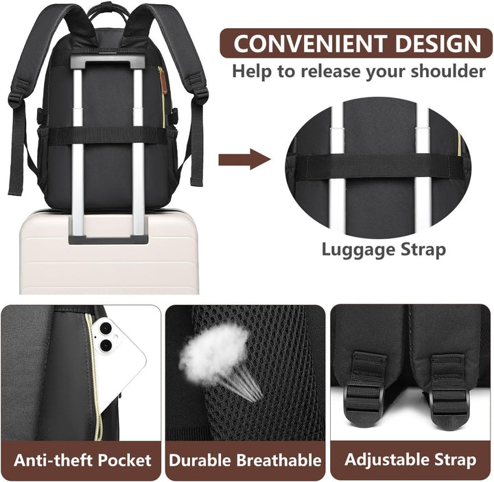 Mochila para laptop para mujer, mochilas de viaje \u2013 Bolsa para...