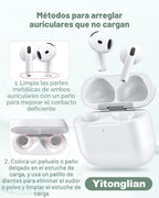 Yitonglian Funda de cargador inalámbrico de repuesto para Airpods