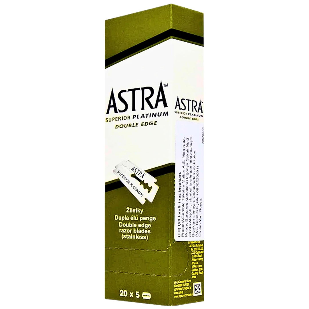 The Shave Factory Astra Platinum - Cuchillas de afeitar de segurida...