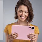 ICONLINK Tableta de 10 pulgadas Android 15 Tablets con funda