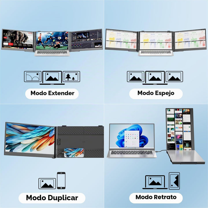 KEFEYA Extensor de pantalla para laptop de 14.2 pulgadas, 2.2 libra...