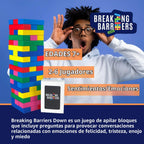 Rompiendo barreras - Juegos de habilidades sociales y juegos de terapia, un juego de sentimientos para niños que desarrolla la regulación de las emociones y explora la ira, la tristeza, el miedo y la