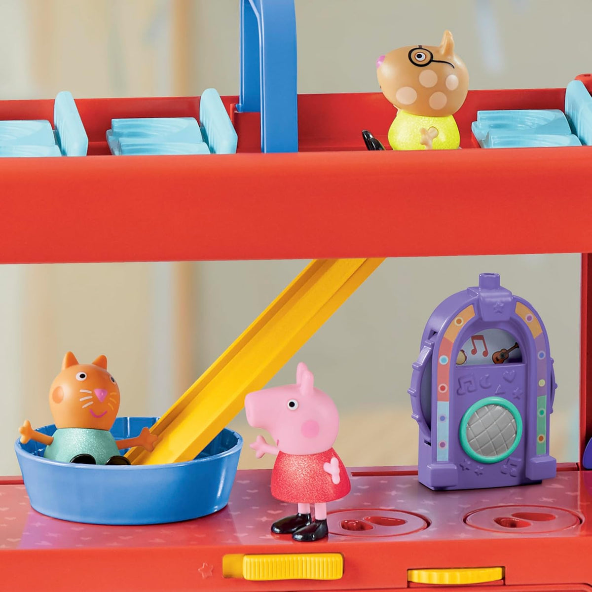 Peppa Pig Juego de autobús de fiesta 2 en 1 con 3 figuras