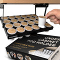 Coffee Keepers, titular para bajo mesada para organizar y conservar cápsulas (608938498274), Abajo, Negro, Paquete de 1