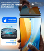 UltraGlass Unbreak - Protector de pantalla 9H+ Glass para Samsung Galaxy S25 Ultra [grado militar, inastillable y más duradero] Protector de pantalla Galaxy S25 Ultra templado de cobertura completa