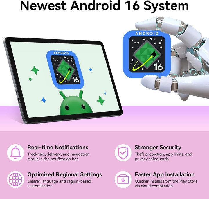 Tablet 2026 Últimas tabletas Android 16 con pantalla