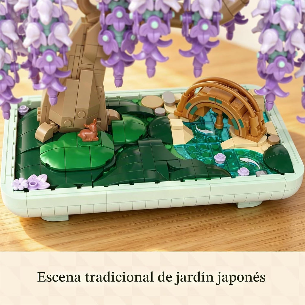 Wise Block Wisteria Bonsai Tree - Juego de construcción para adultos, 1000
