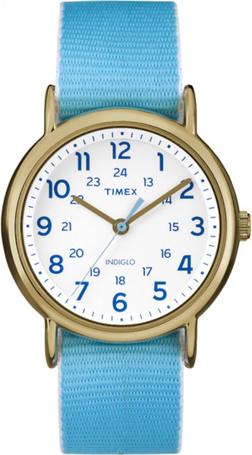 Timex Weekender reloj de pulsera deslizante de 38 mm, para mujer, Ironman, mujer Estándar, Blanco (White Swirl)