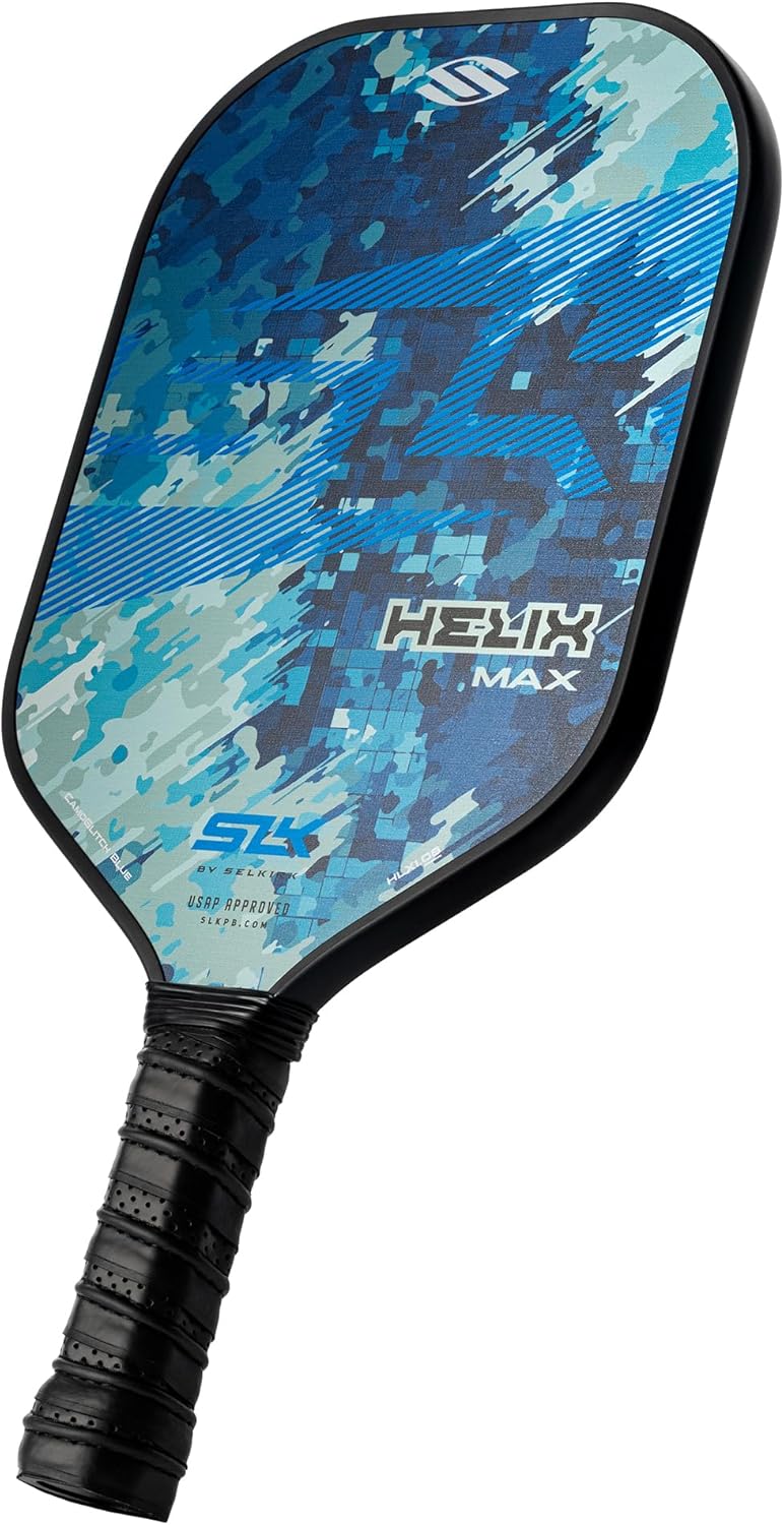 Selkirk Sport SLK Helix Pro Paleta de Pickleball | Paletas de Pickleball de Fibra de Carbono Termoformada con Cara Híbrida de Fibra de Carbono y Fibra de Vidrio | Control Inigualable