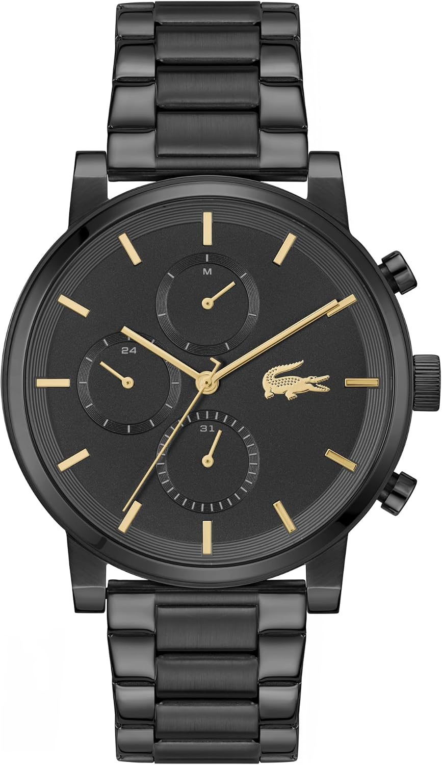Lacoste Replay Reloj Multifunción para Hombre - Brazalete con eslabones - Estilo Minimalista - Regalo para Él - 43mm