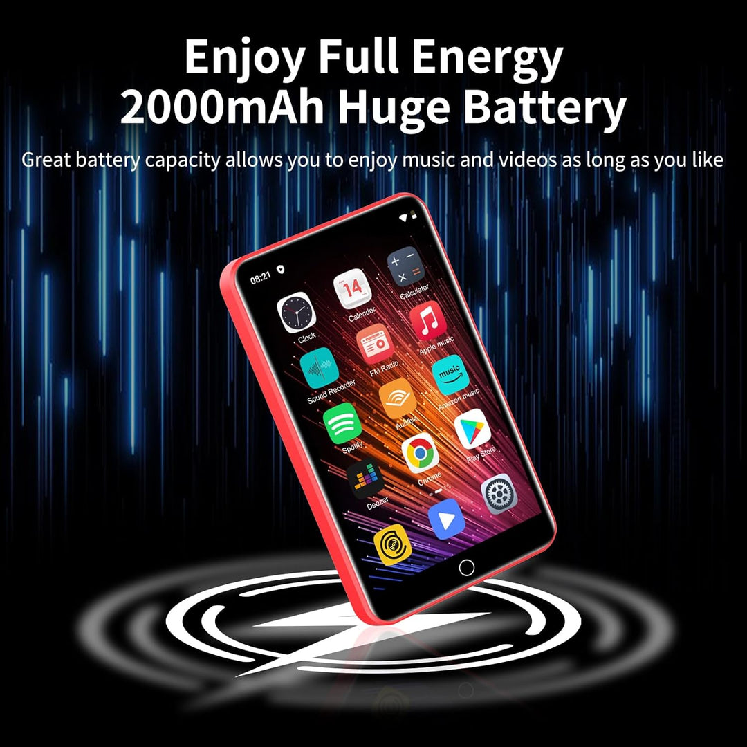 Reproductor MP3 con Bluetooth y WiFi, 80GB de almacenamiento y sist...
