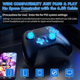 Compatible con controlador PS5, controlador con cable para PlayStat...