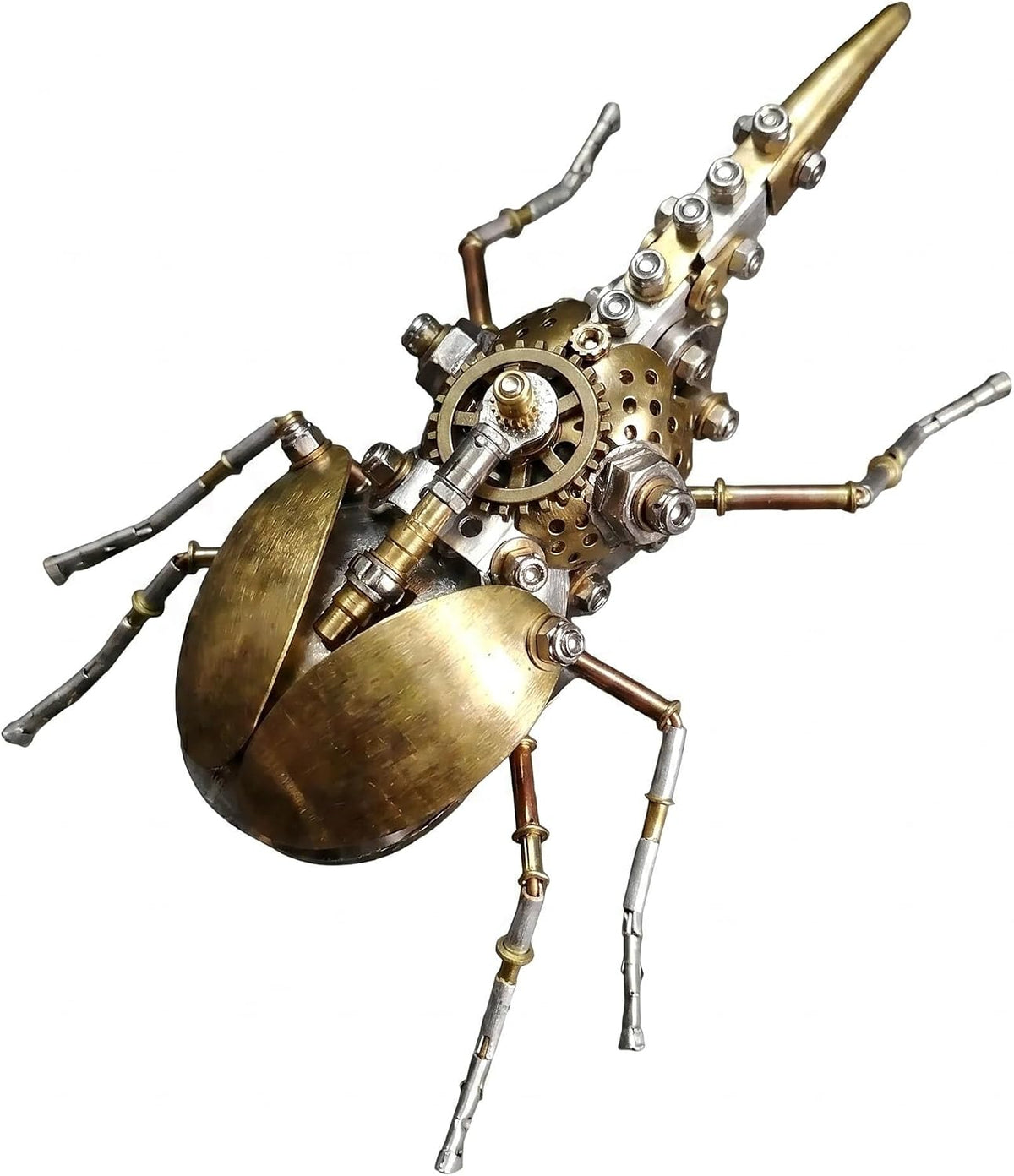 Steampunk - Rompecabezas de metal 3D mecánico de rinoceronte, escarabajo, insecto, más de 160 piezas, de 2 a 3 horas, decoración de escritorio, regalo de Navidad y cumpleaños para hombres y adultos padre (Aristoloquia)