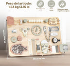 Joyreal Tablero grande de madera con soporte plegable para niños pequeños