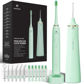 Kit de cuidado dental profesional mejorado: irrigador dental de 5 m...