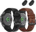 Correa de reloj de cuero Quickfit de 0.866 in para Garmin Fenix 9/8 1.850