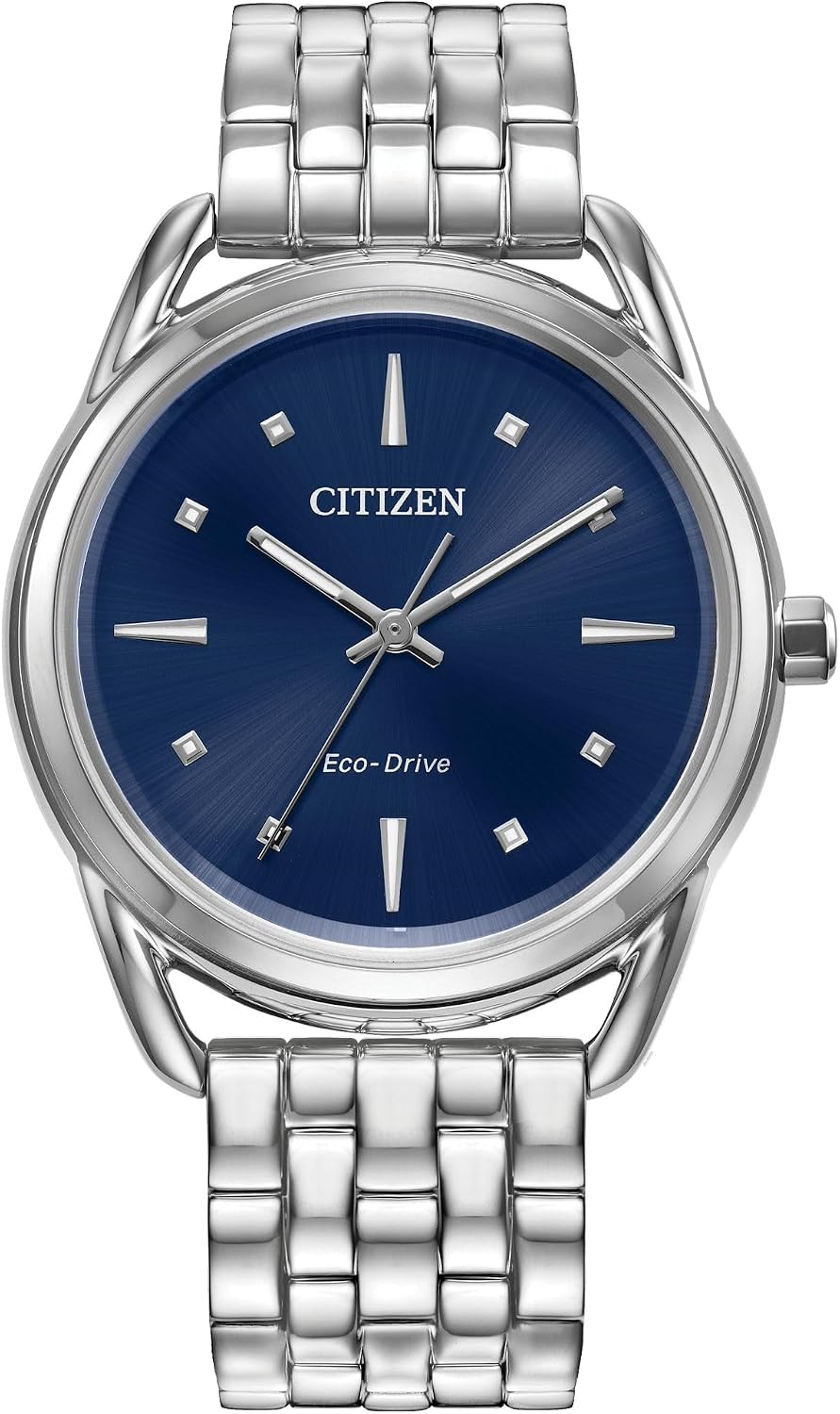 Citizen Reloj clásico Eco-Drive para mujer, acero inoxidable