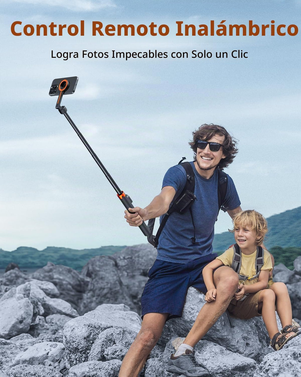 TODI Trípode magnético de 65" para iPhone con control remoto, palo de selfie para iPhone Magsafe, soporte de trípode para teléfono celular para grabación, trípode de viaje compatible con las series 16