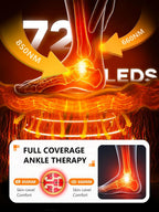 Terapia de luz roja para pies y tobillo, 72 LED Tri-Chip