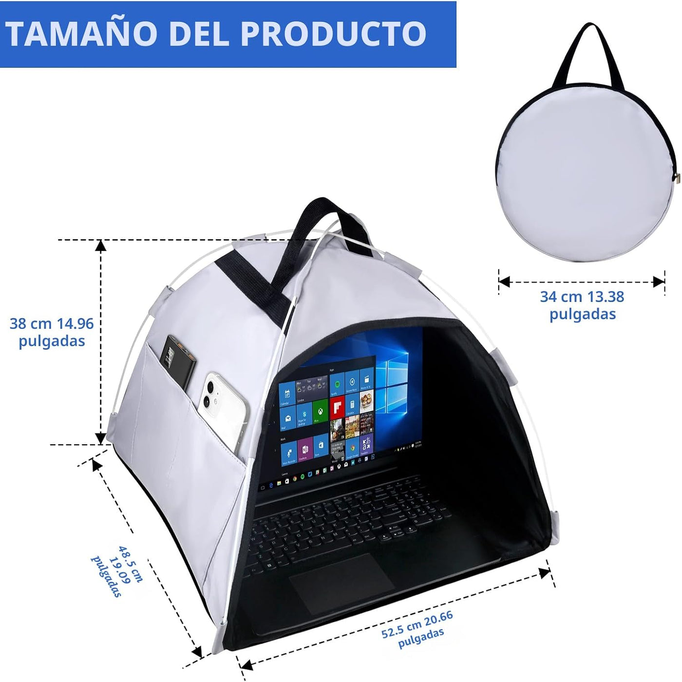 HoYiXi Parasol universal para laptop y protección plegable de priva...