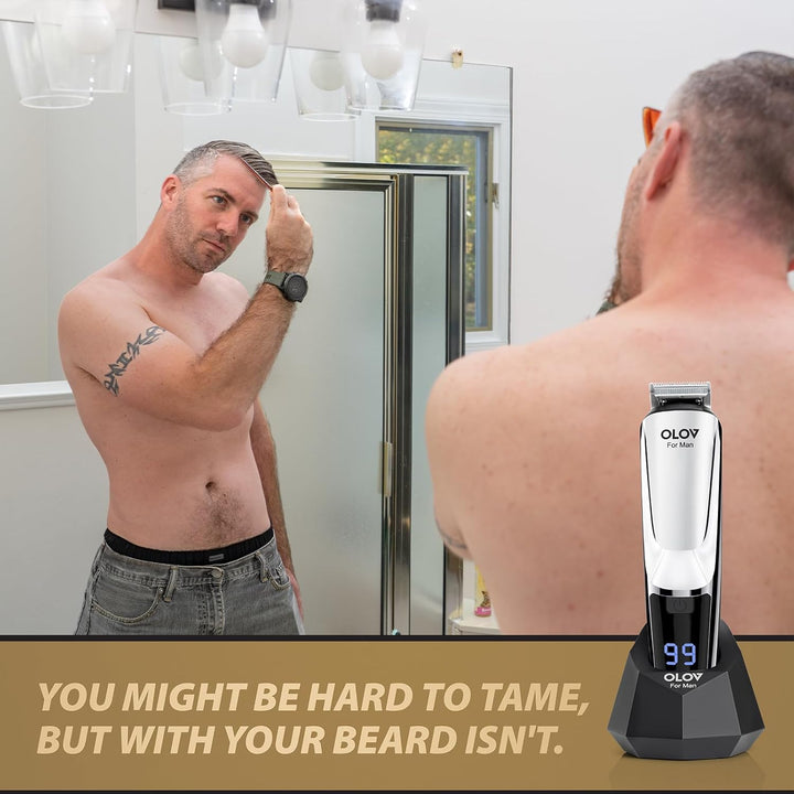 Recortadora de barba, kit de aseo para hombre de 21 piezas para rec...