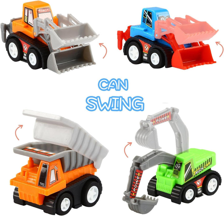 Pull Back Car - juego de 12 piezas de juguete para mini