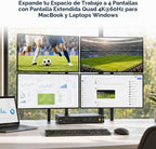 Estación de acoplamiento DisplayLink 4 monitores, estación de acoplamiento