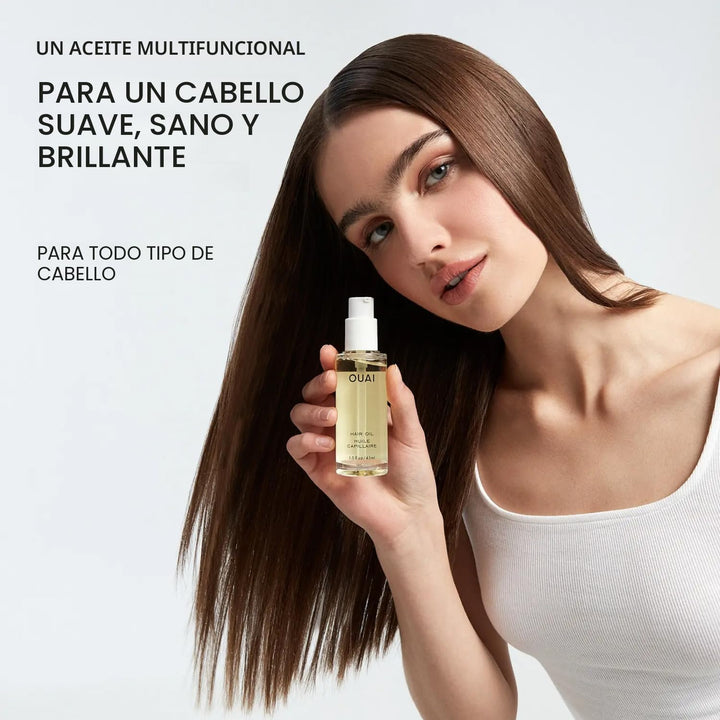 Aceite para el cabello OUAI tamaño de viaje - Aceite protector térm...