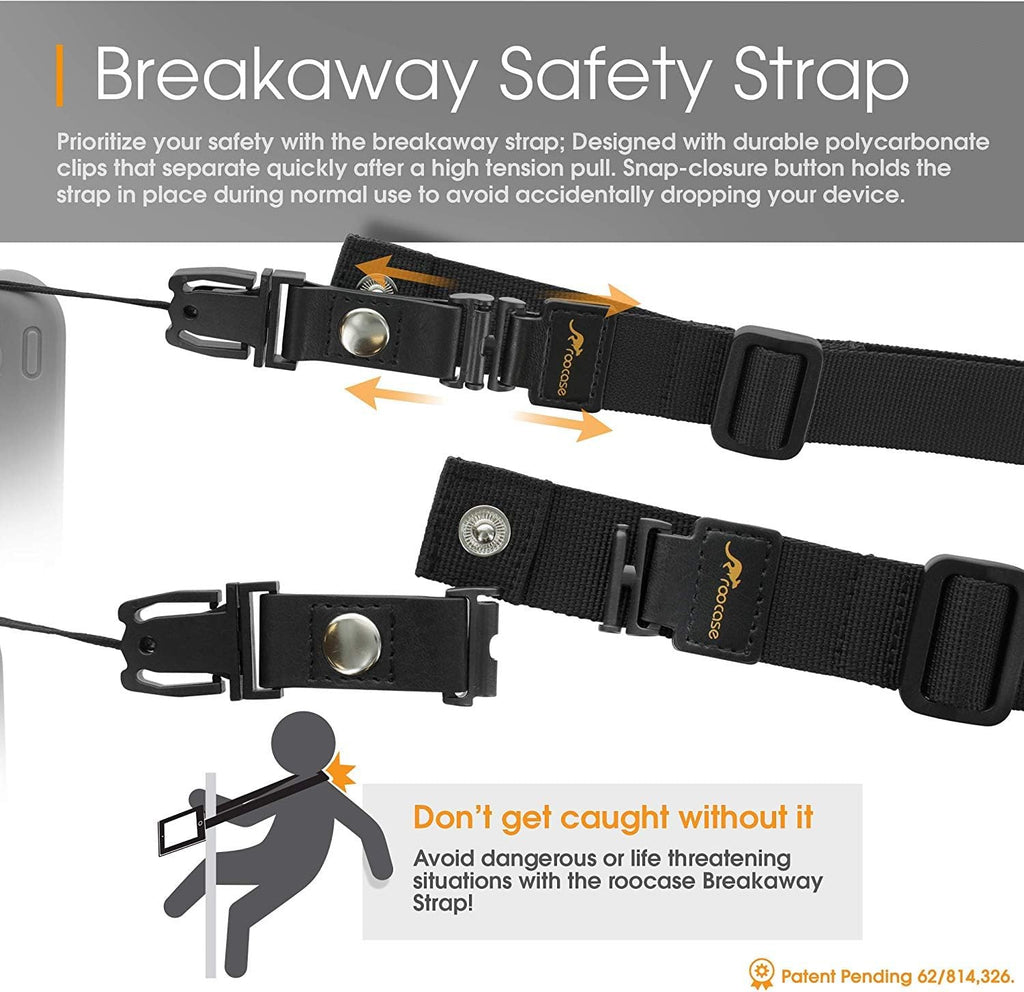 Correa de hombro Breakaway Negro Clip de seguridad universal para