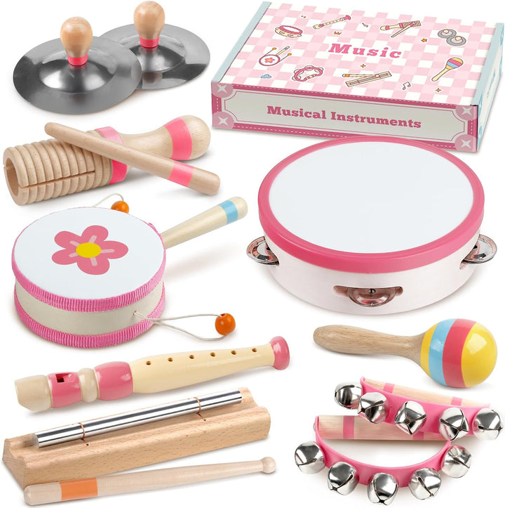Instrumentos musicales para bebés, juguetes musicales de madera Mon...