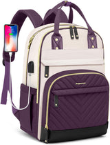 bagswan Mochila para laptop para mujer, 62-púrpura oscuro, 15,6 pul...