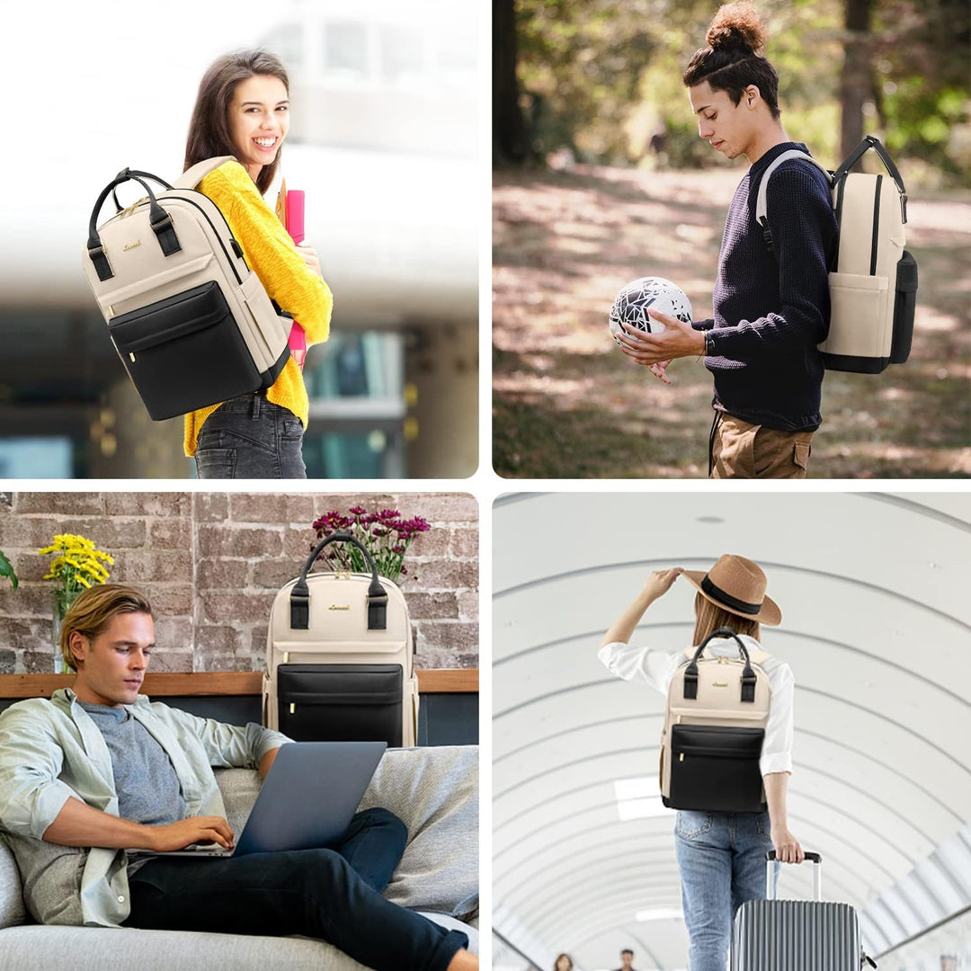 LOVEVOOK Mochila de viaje para laptop para mujer, bolsa antirrobo p...