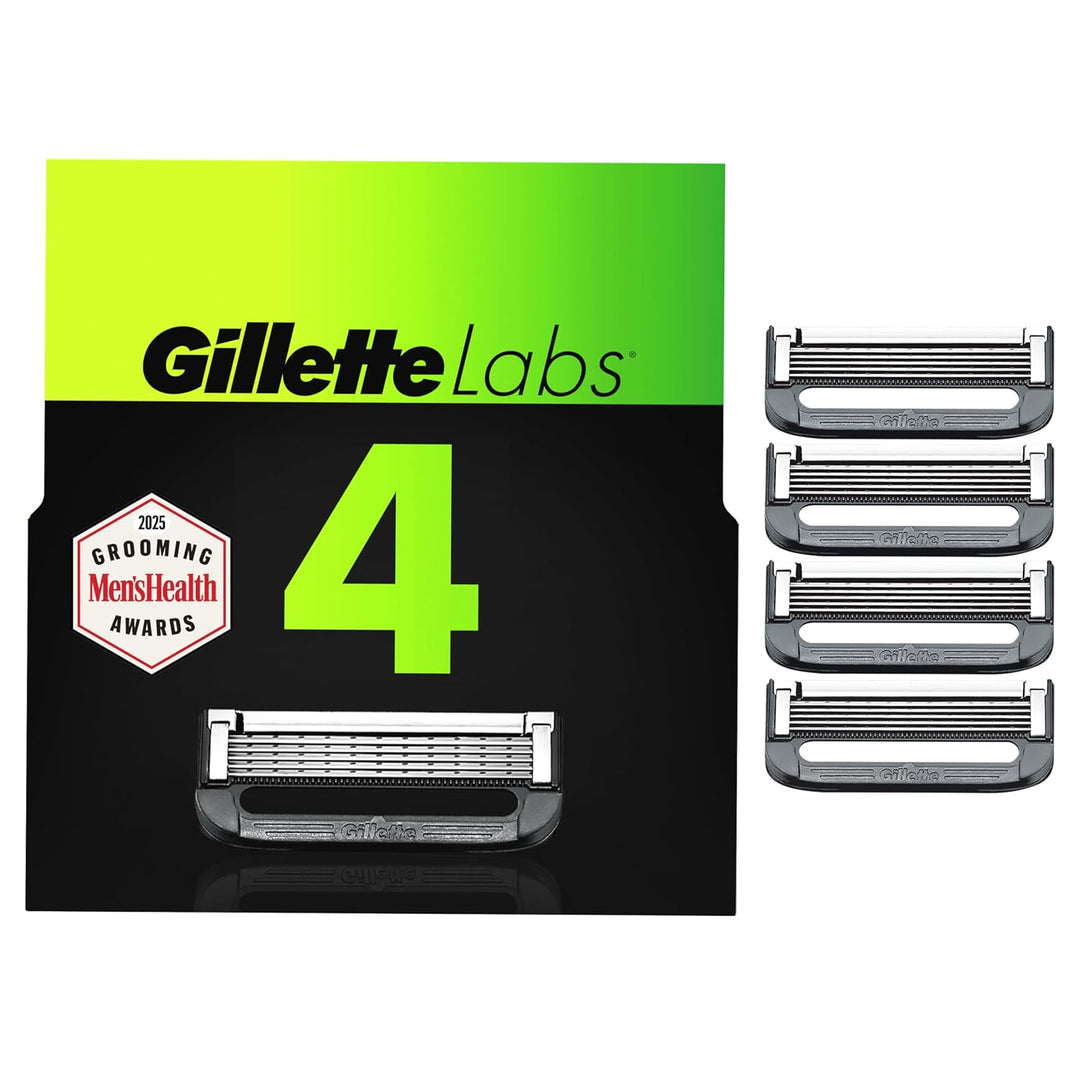 Gillette - Recambios de hoja de afeitar con barra exfoliante para m...