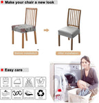 Fundas de asiento impermeables para sillas de comedor, paquete de