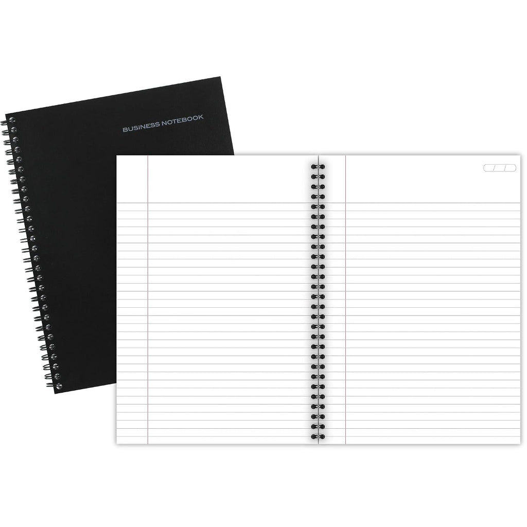 Cambridge Cuaderno de espiral profesional limitado, nuevo complemento comercial, paquete de 3, con renglones legales, tamaño de página de 6-5/8 x 9-1/2 pulgadas, 80 hojas, diario de oficina y cuaderno