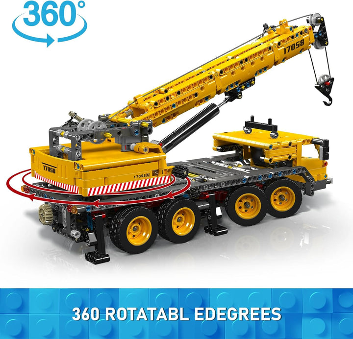 Mould King 17058 City Mobile Crane Truck - Juego de