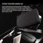Kings Loot Cartera para hombre, bloqueo RFID, bolsillo para efectivo, negro