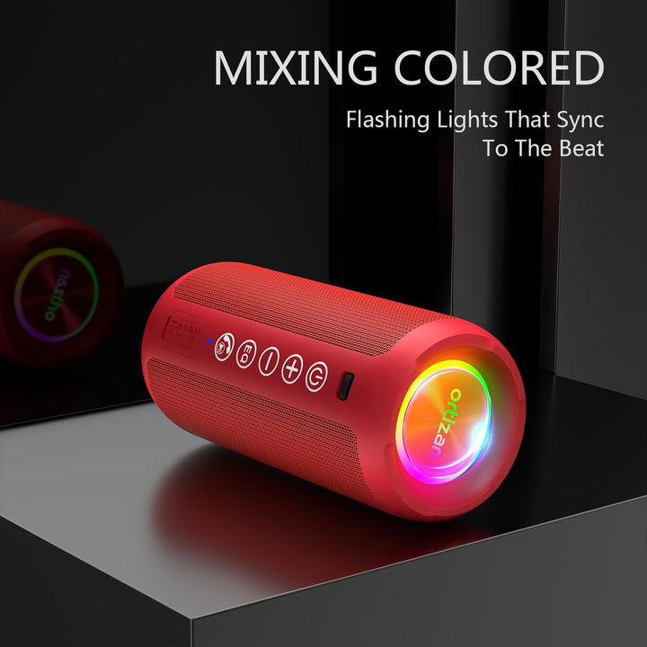 Ortizan Altavoz Bluetooth portátil: IPX7 impermeable, sonido fuerte...