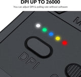 Keychron M3 - Ratón inalámbrico, sensor PAW3395 con botón macro pro...