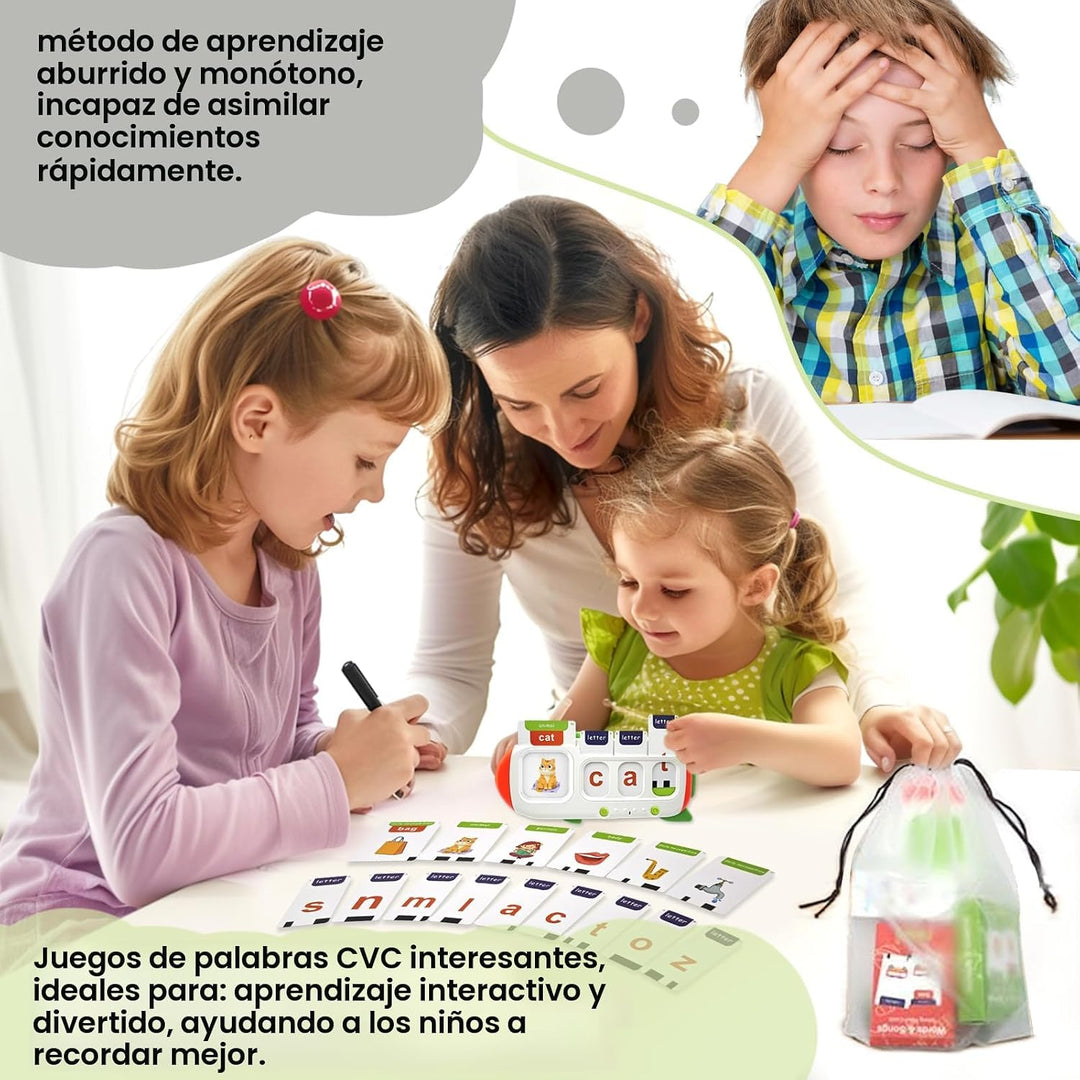 CVC - Juego de ortografía de palabras para niños de 3 a 7 años, tar...