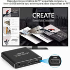 Reproductor multimedia 4K@30hz con control remoto, HDMI hasta 7.1 sonido