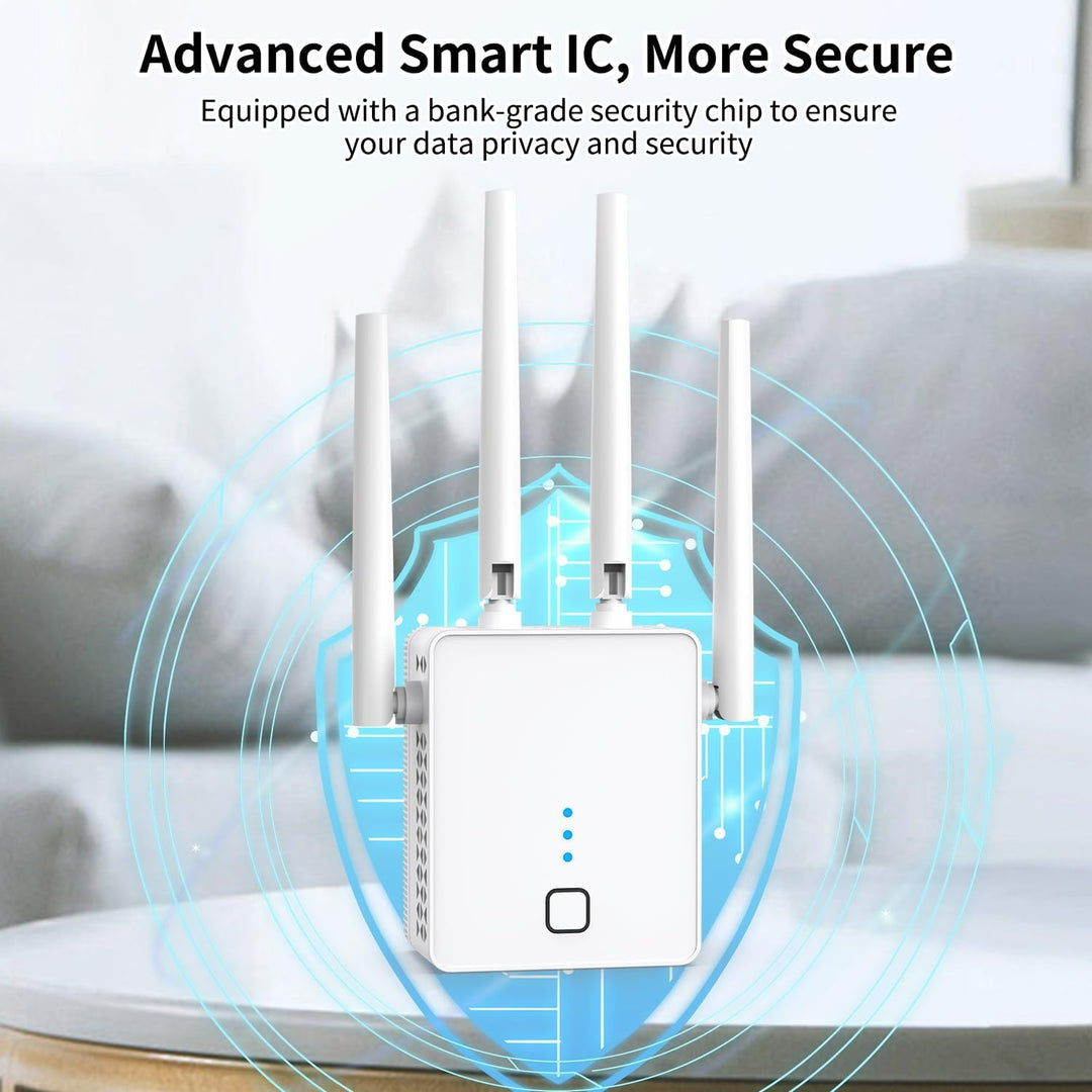 Extensor WiFi amplificador WiFi más rápido 1200 Mbps de