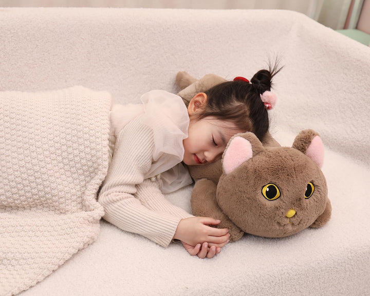 YESGIRL Animales de peluche con peso de gato de 26.4 pulgadas, 5 li...