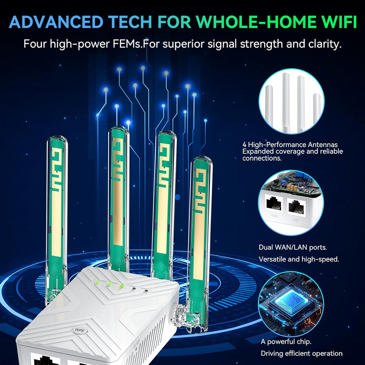 2026 WiFi Extender Signal Booster for Home, 8X Faster Long Range In...